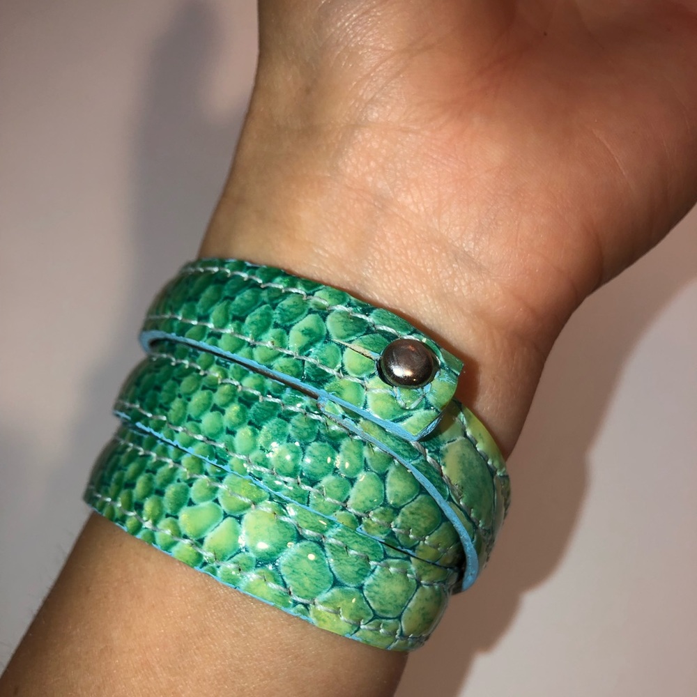 Leather wrap bracelet